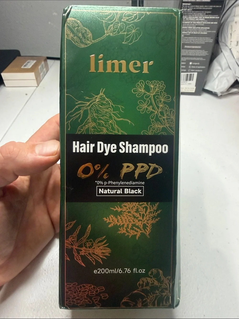 Hair Dye Shampoo - Natural Black